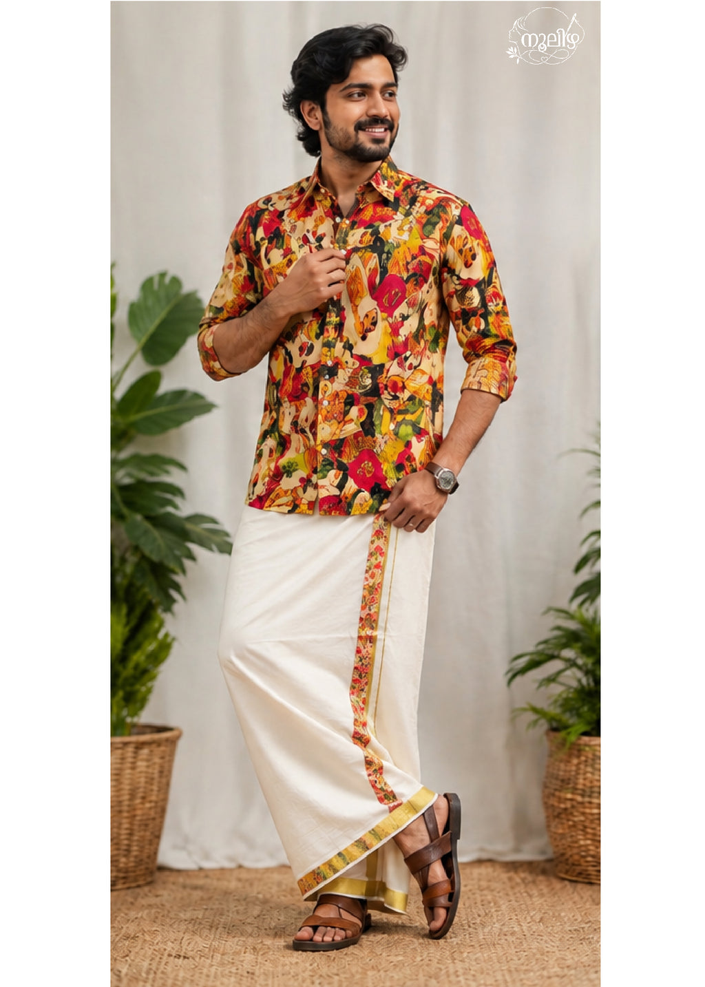 ONAM SPECIAL — Shirt & Mundu Combo