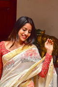 Pooram saree Embroidered cotton Saree