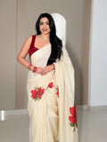 Red Blossom : Pure cotton digital printed